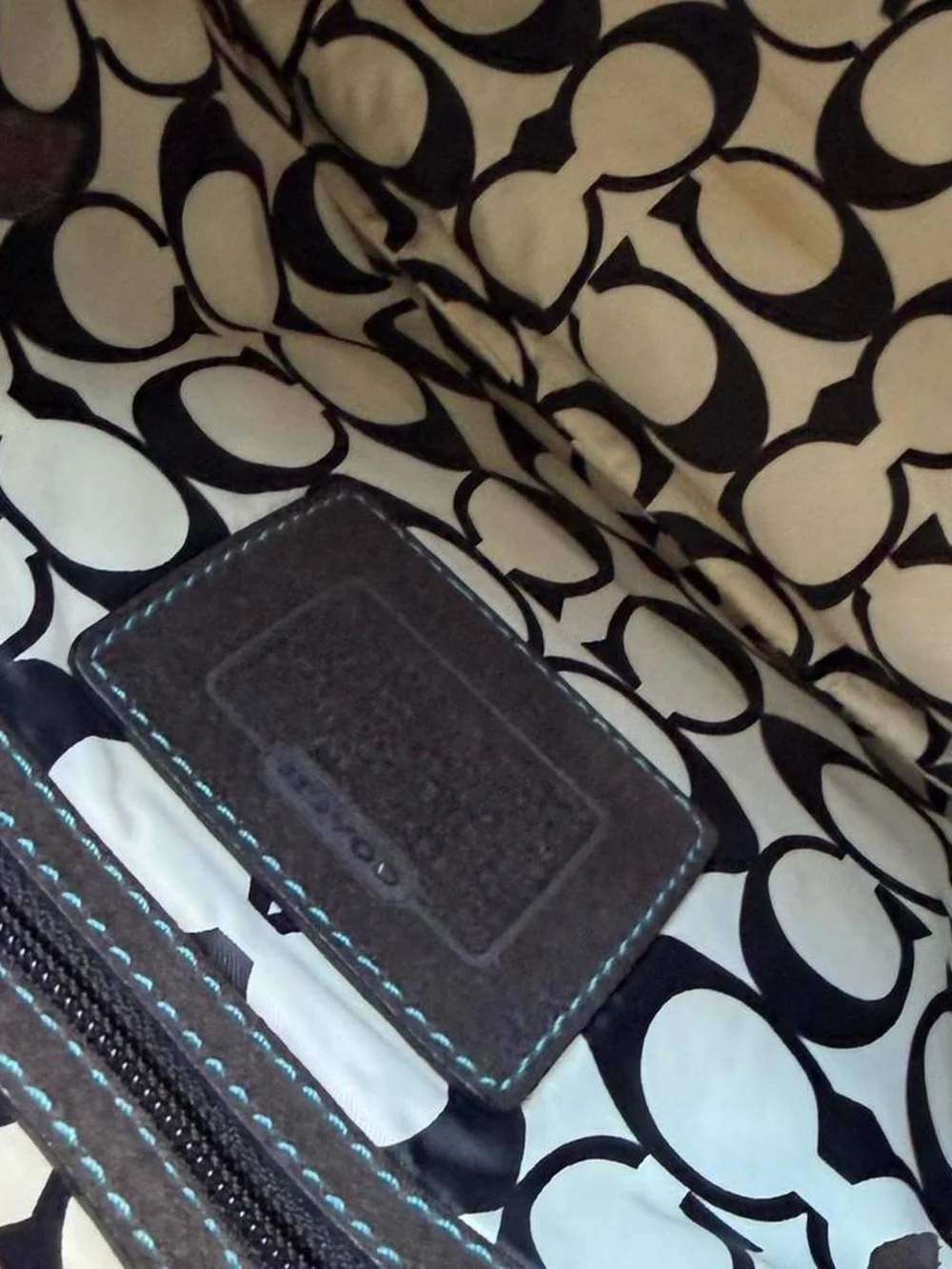 Vintage 2000s Coach Hampton Small Black Sateen Nylon Mini Tote Shoulder Bag